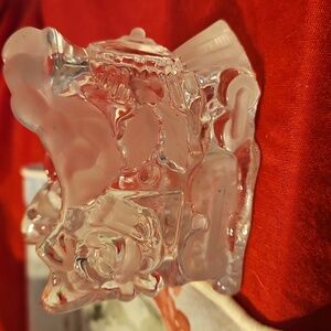 GORHAM Holiday Traditions North Pole Express Santa Train Votive Candleholder